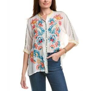 NEW JOHNNY WAS audrey shirt in white